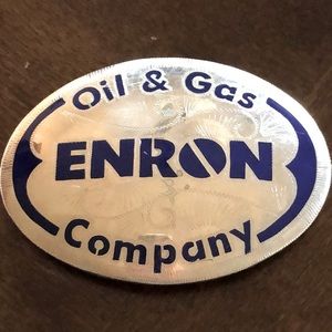 Enron Gas & Oil Corp Belt Buckle